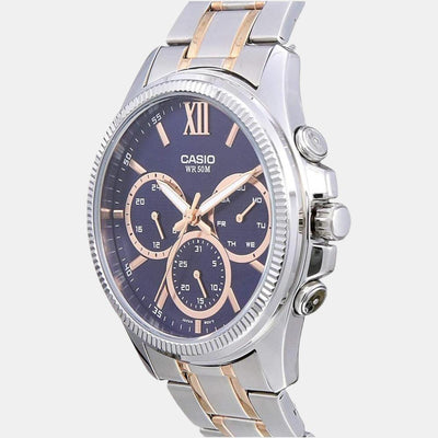 Enticer Men Quartz Blue Dial Chronograph Stainless Steel Watch A1776