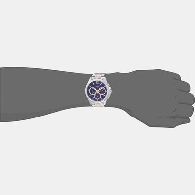 Enticer Men Quartz Blue Dial Chronograph Stainless Steel Watch A1776