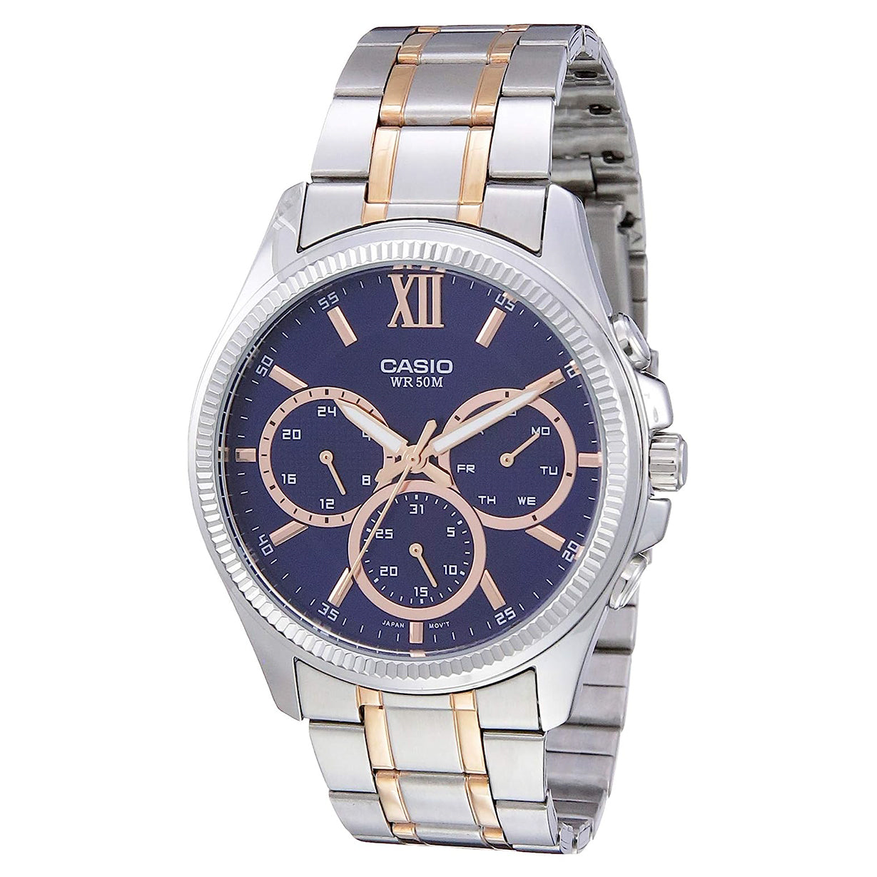 Casio Enticer Blue Dial Men 42mm