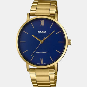 Enticer Men Quartz Blue Dial Analog Stainless Steel Watch A1778