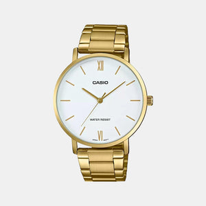 Enticer Men Quartz White Dial Analog Stainless Steel Watch A1780
