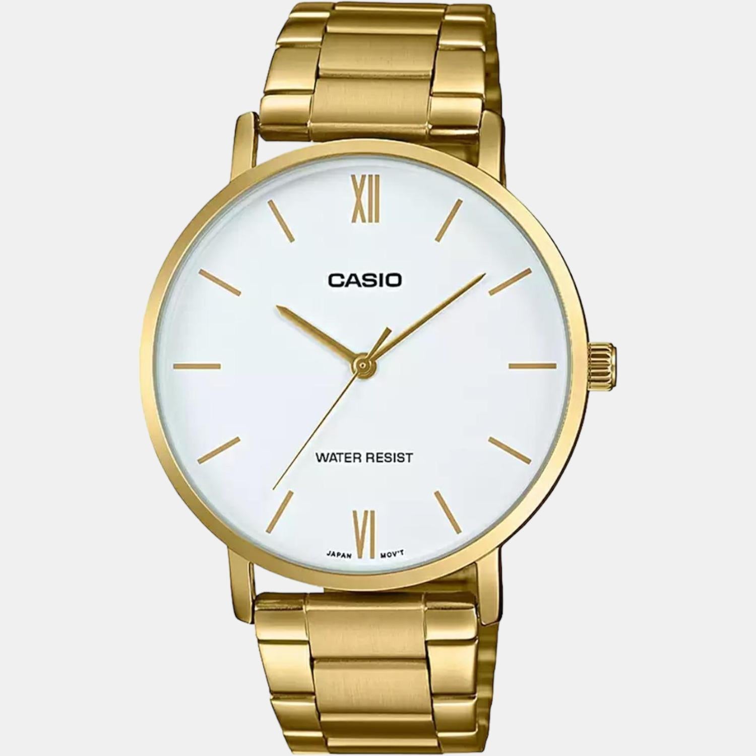 Enticer Men Quartz White Dial Analog Stainless Steel Watch A1780