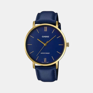 Enticer Men Quartz Blue Dial Analog Leather Watch A1781