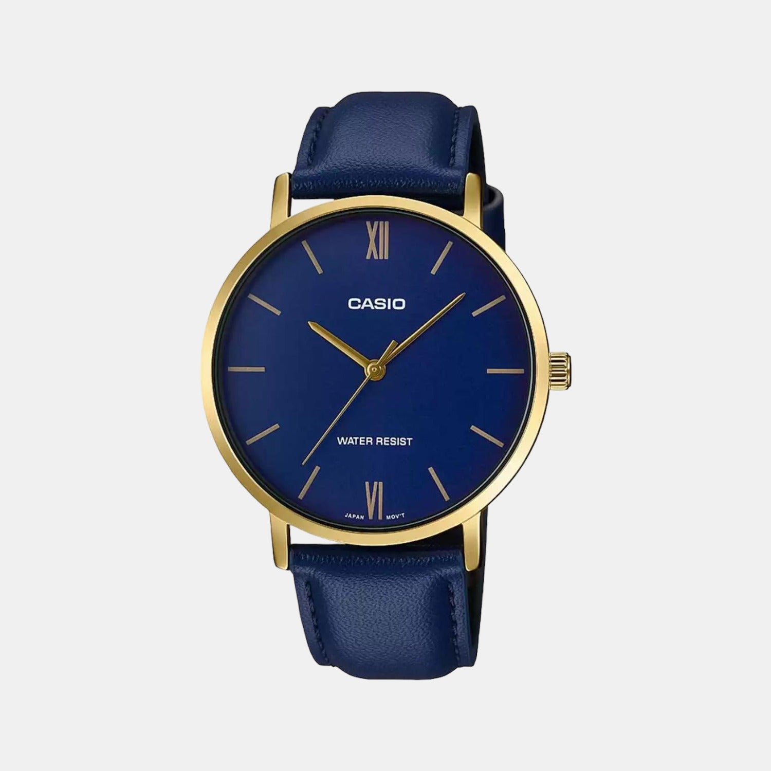 Enticer Men Quartz Blue Dial Analog Leather Watch A1781