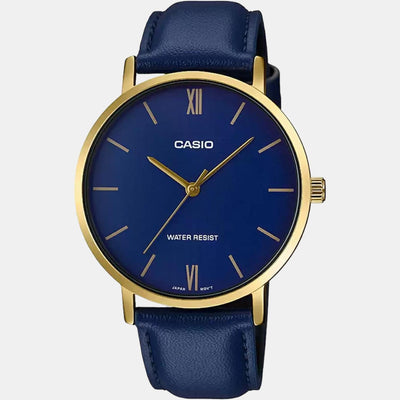 Enticer Men Quartz Blue Dial Analog Leather Watch A1781
