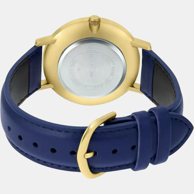 Enticer Men Quartz Blue Dial Analog Leather Watch A1781