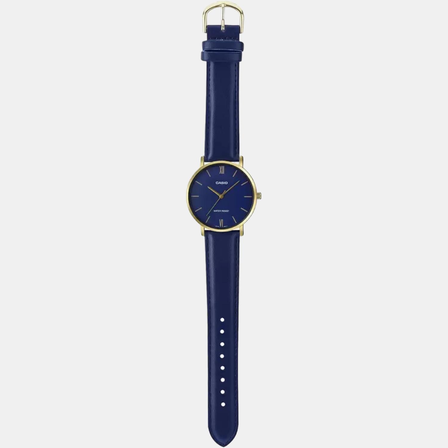 Enticer Men Quartz Blue Dial Analog Leather Watch A1781