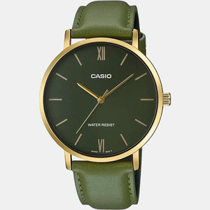 Enticer Men Quartz Green Dial Analog Leather Watch A1782