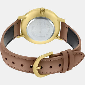 Enticer Men Quartz Brown Dial Analog Leather Watch A1783
