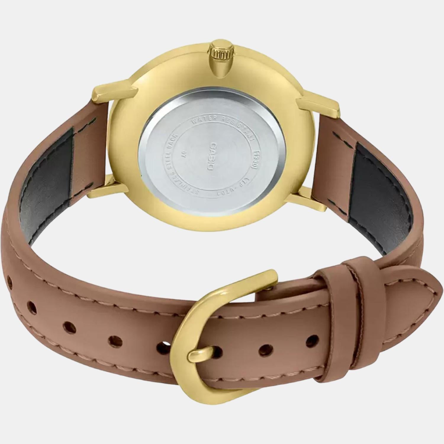 Enticer Men Quartz Brown Dial Analog Leather Watch A1783