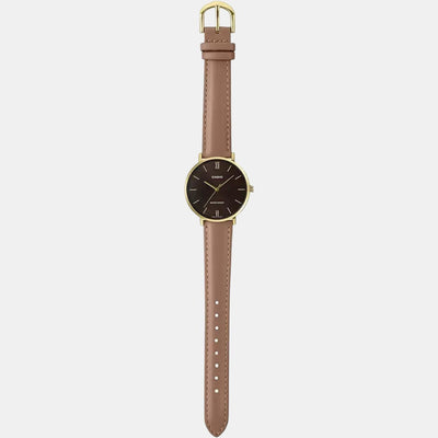 Enticer Men Quartz Brown Dial Analog Leather Watch A1783