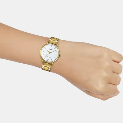 Enticer Women Quartz White Dial Analog Stainless Steel Watch A1784