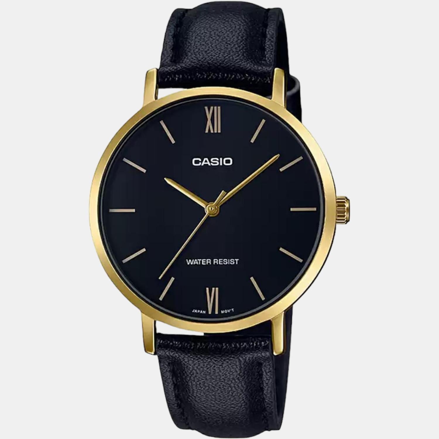 Enticer Women Quartz Black Dial Analog Leather Watch A1785