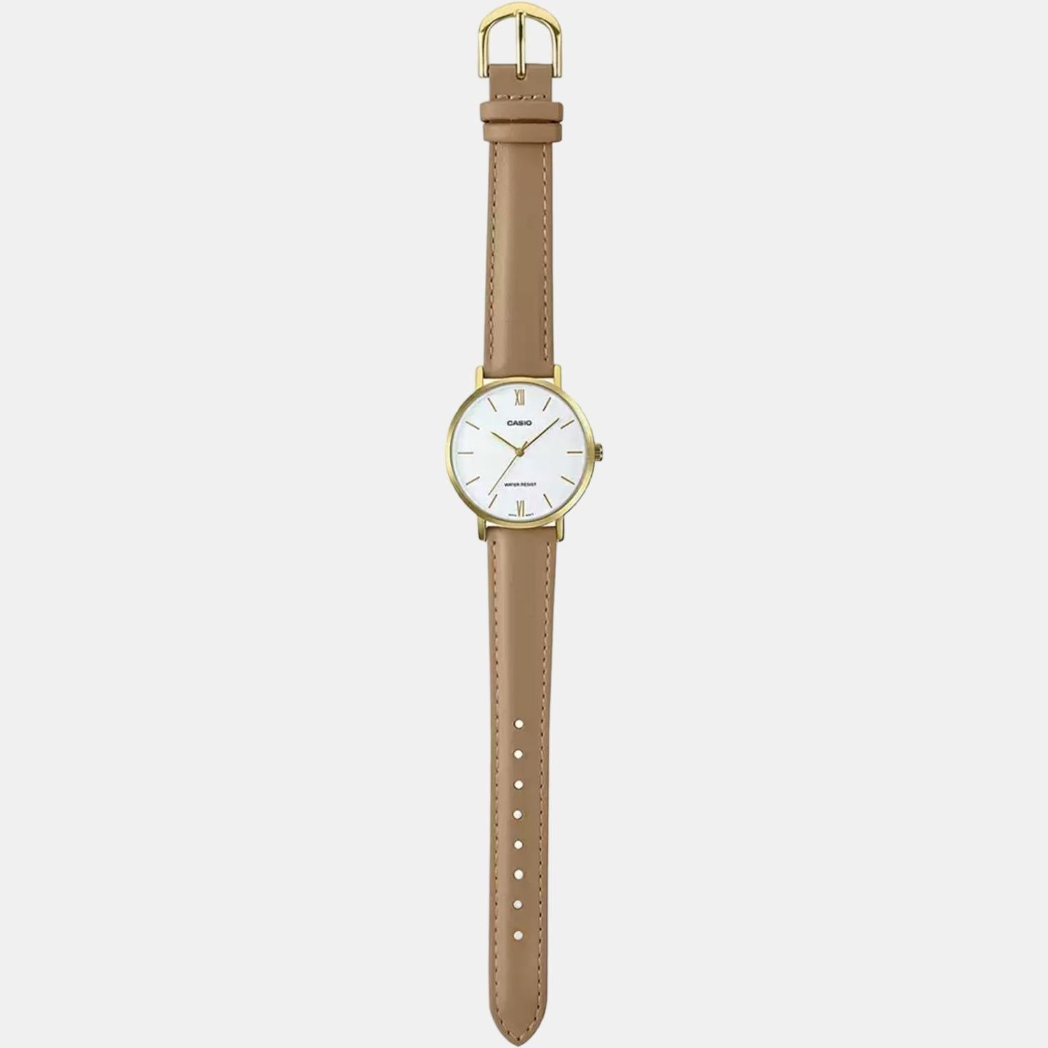 Enticer Women Quartz White Dial Analog Leather Watch A1786