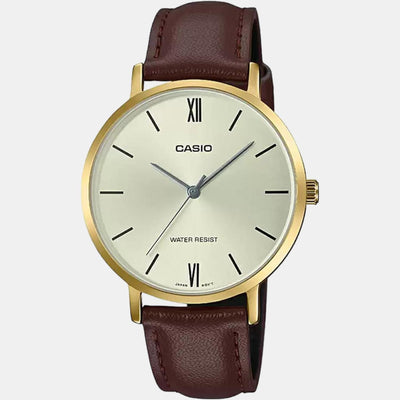 Enticer Women Quartz Silver Dial Analog Leather Watch A1787