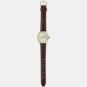 Enticer Women Quartz Silver Dial Analog Leather Watch A1787