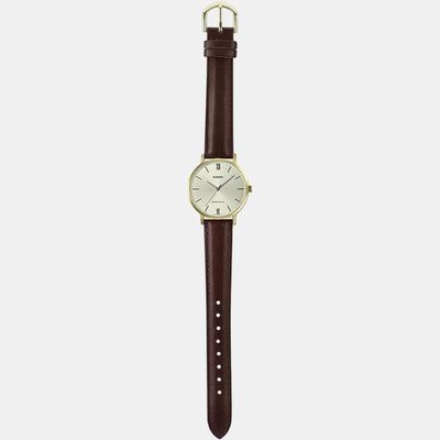 Enticer Women Quartz Silver Dial Analog Leather Watch A1787