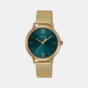 Enticer Women Quartz Green Dial Analog Stainless Steel Watch A1788