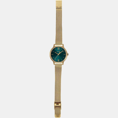 Enticer Women Quartz Green Dial Analog Stainless Steel Watch A1788