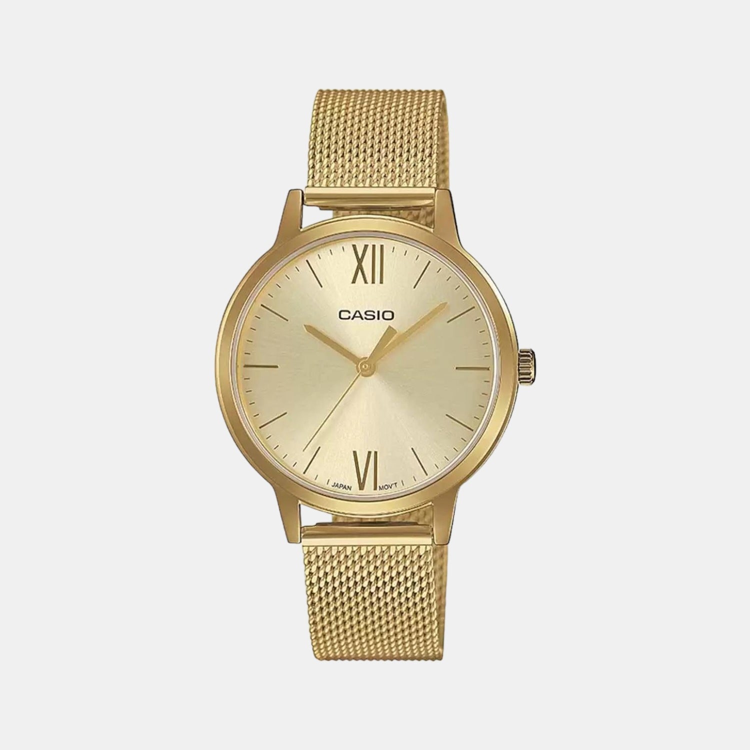 Enticer Women Quartz Gold Dial Analog Stainless Steel Watch A1789