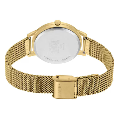 Casio Enticer Yellow Gold Dial Women 32mm