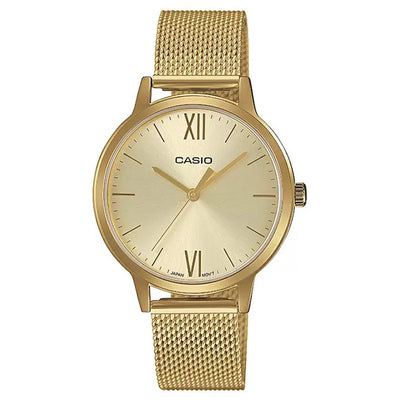 Casio Enticer Yellow Gold Dial Women 32mm
