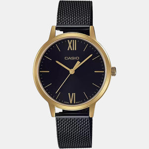 Enticer Women Quartz Black Dial Analog Stainless Steel Watch A1790