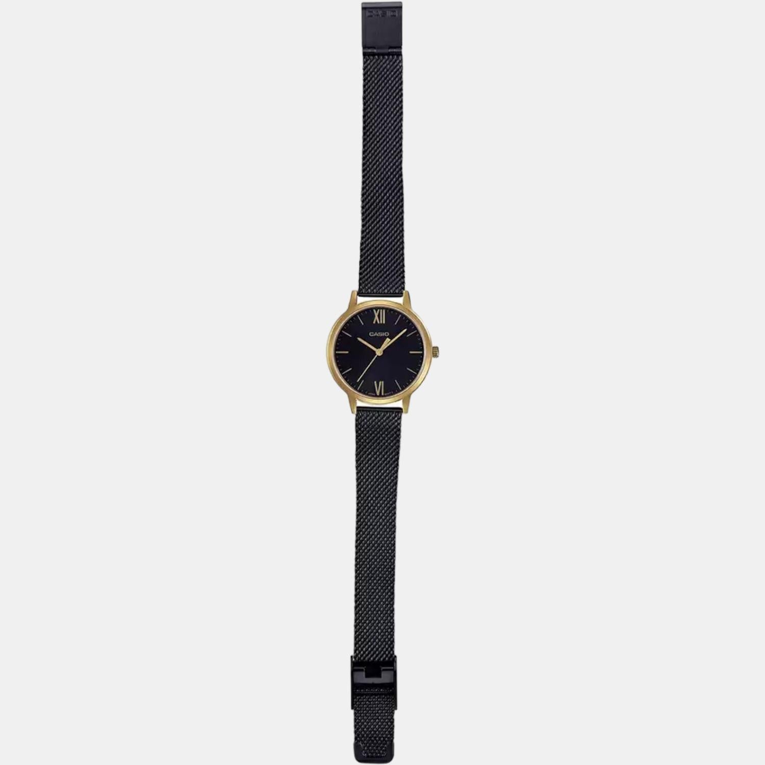 Enticer Women Quartz Black Dial Analog Stainless Steel Watch A1790