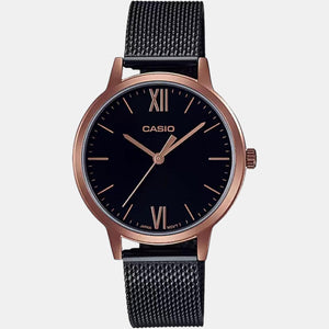 Enticer Women Quartz Black Dial Analog Stainless Steel Watch A1791