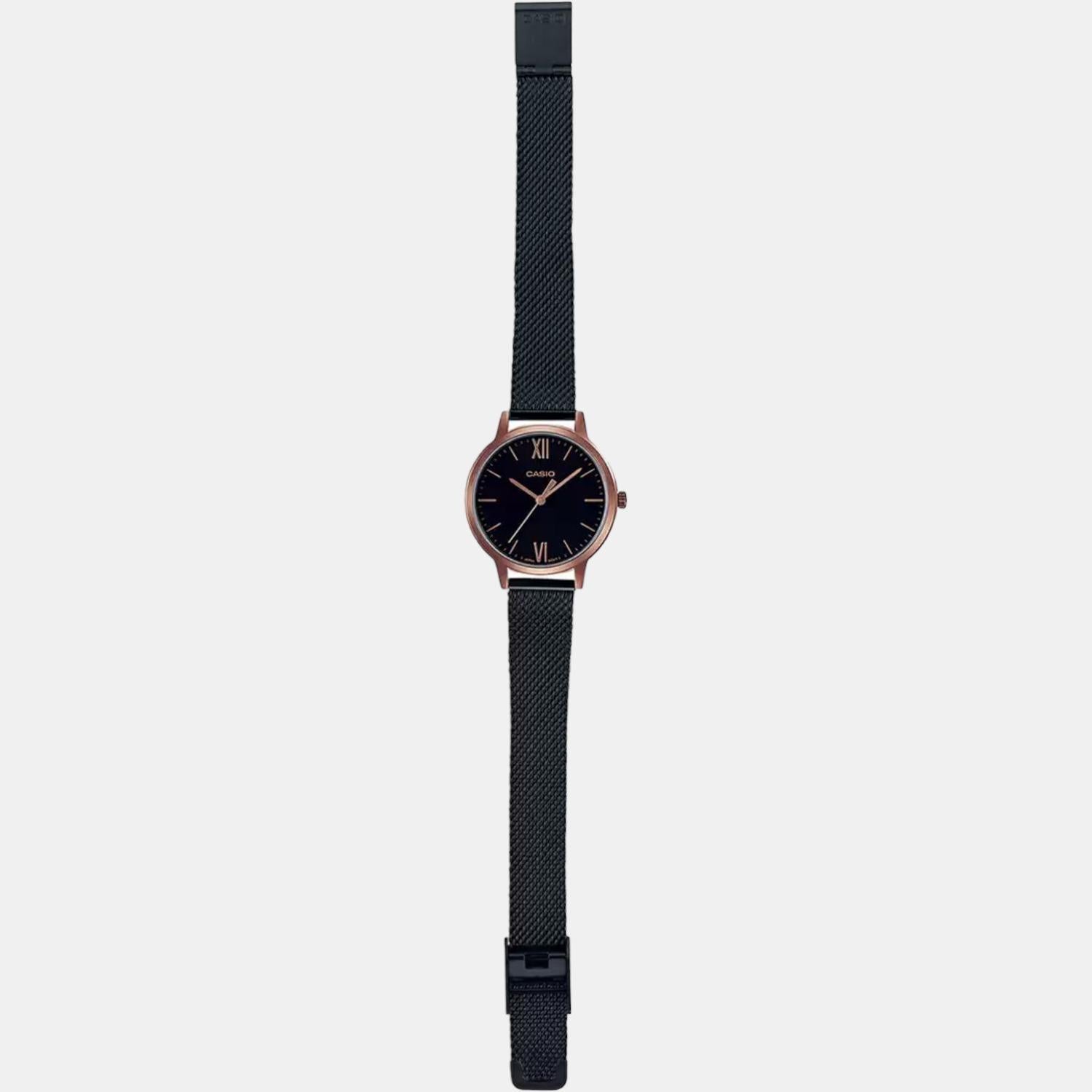 Enticer Women Quartz Black Dial Analog Stainless Steel Watch A1791