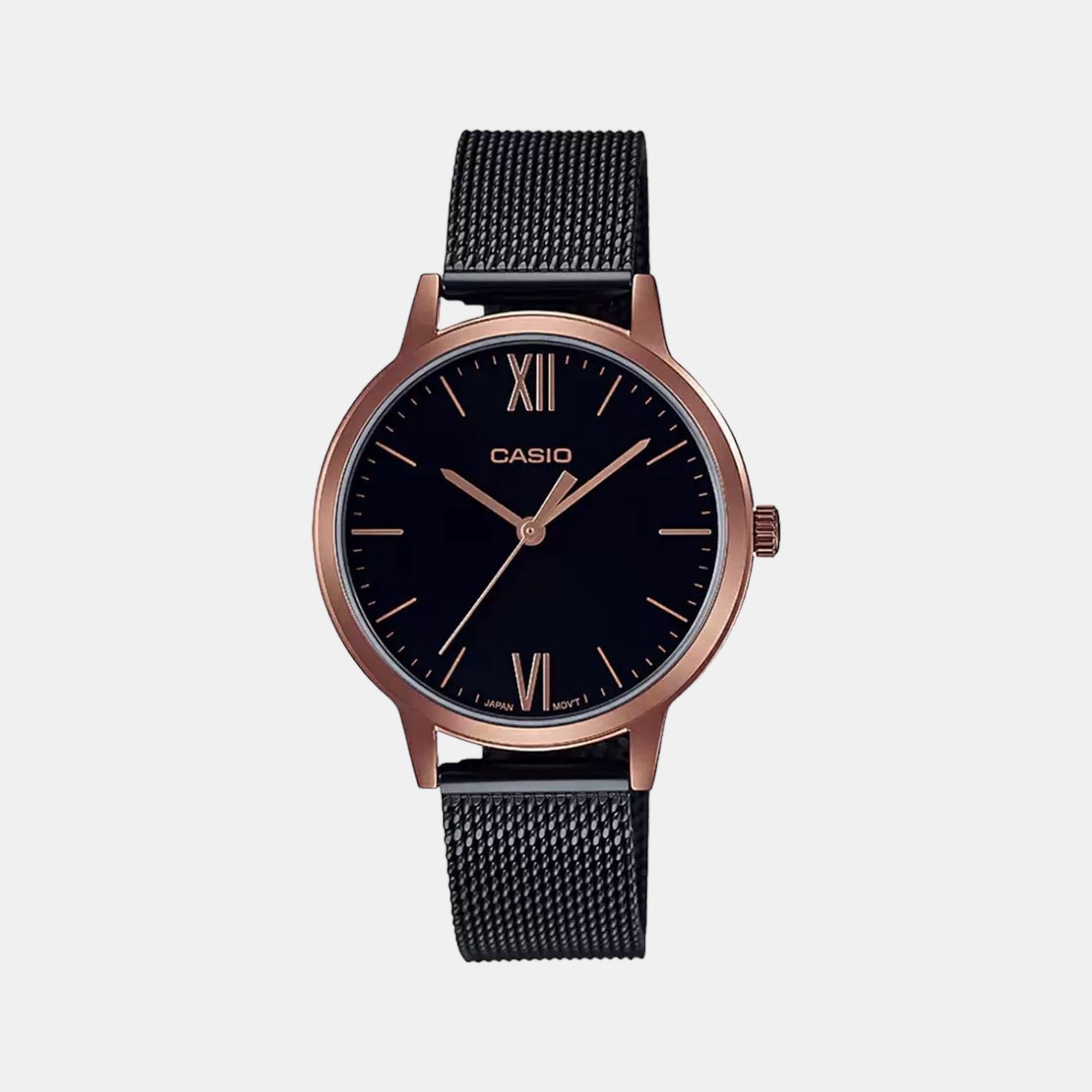 Enticer Women Quartz Black Dial Analog Stainless Steel Watch A1791
