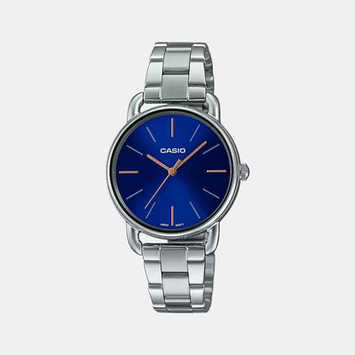 Enticer Women Quartz Blue Dial Analog Stainless Steel Watch A1792