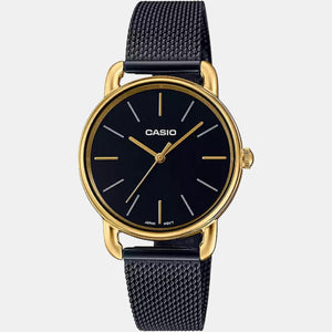Enticer Women Quartz Black Dial Analog Stainless Steel Watch A1793