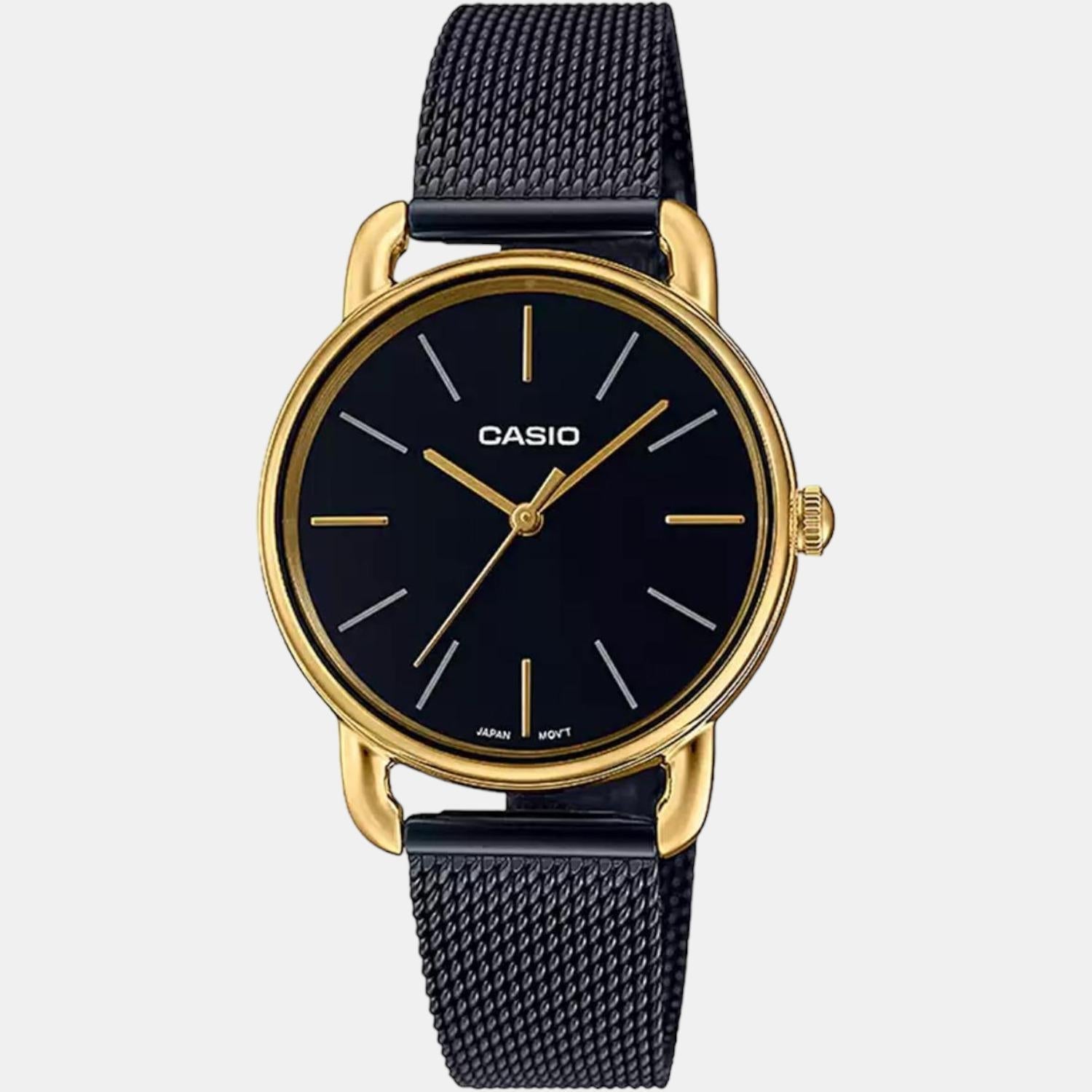 Enticer Women Quartz Black Dial Analog Stainless Steel Watch A1793