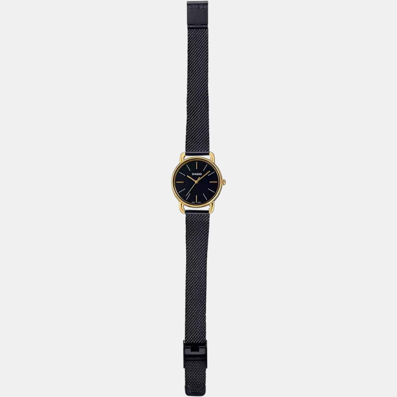 Enticer Women Quartz Black Dial Analog Stainless Steel Watch A1793