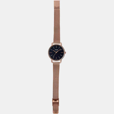 Enticer Women Quartz Black Dial Analog Stainless Steel Watch A1794