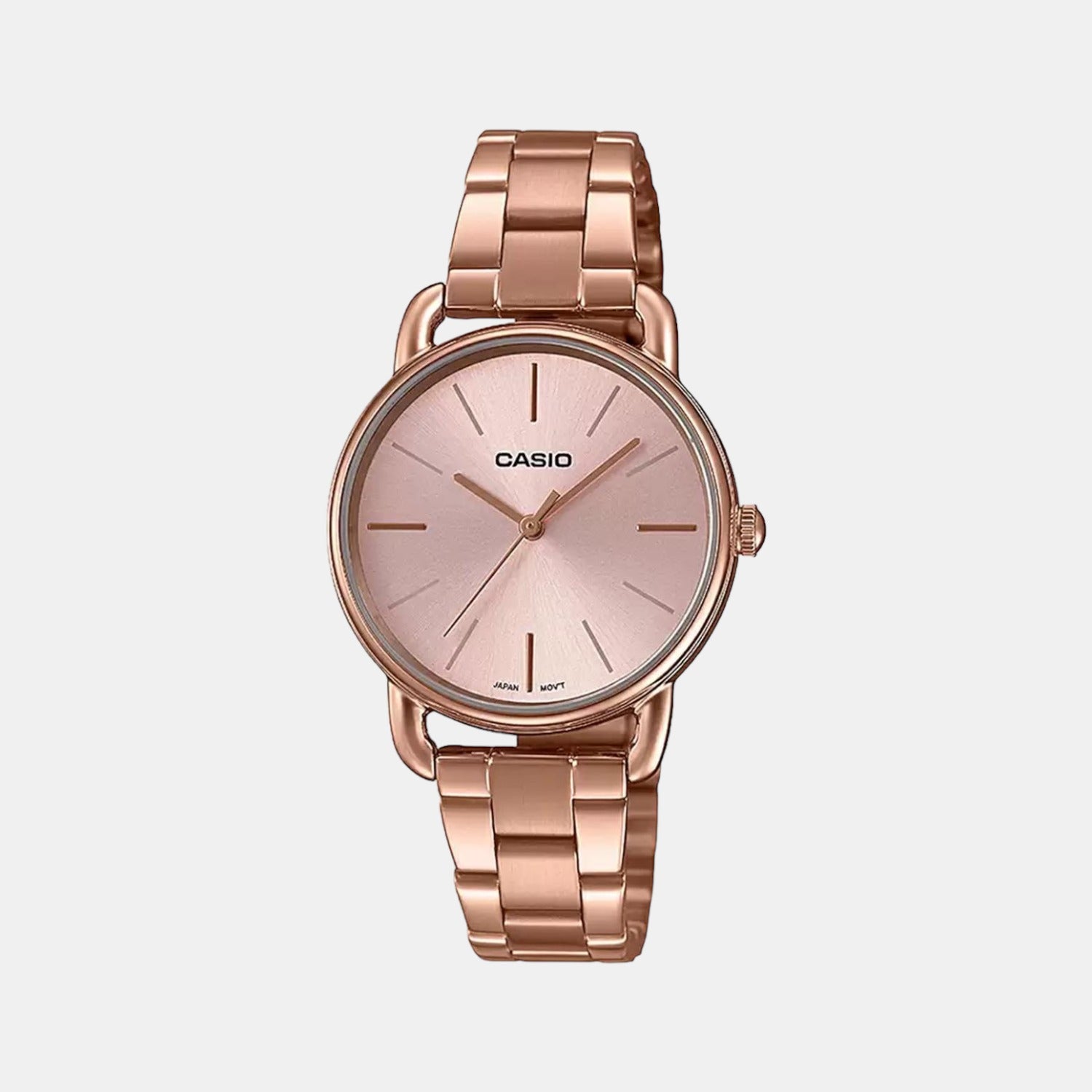 Enticer Women Quartz Rose Gold Dial Analog Stainless Steel Watch A1795