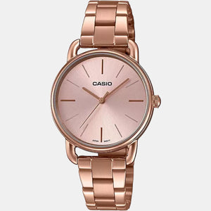 Enticer Women Quartz Rose Gold Dial Analog Stainless Steel Watch A1795