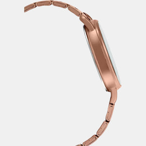 Enticer Women Quartz Rose Gold Dial Analog Stainless Steel Watch A1795