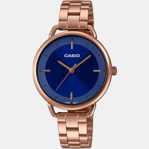 Enticer Women Quartz Blue Dial Analog Stainless Steel Watch A1800