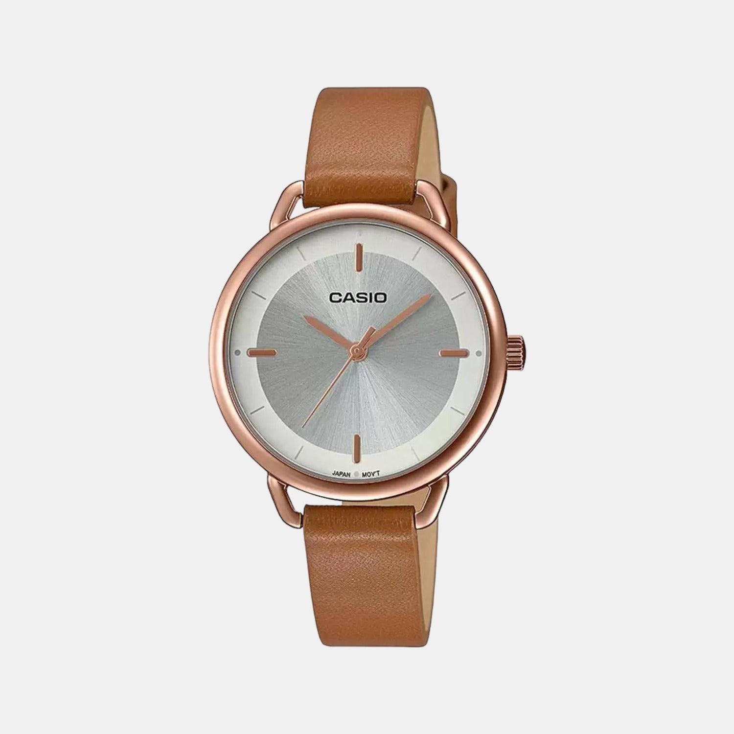 Enticer Women Quartz Silver Dial Analog Leather Watch A1801