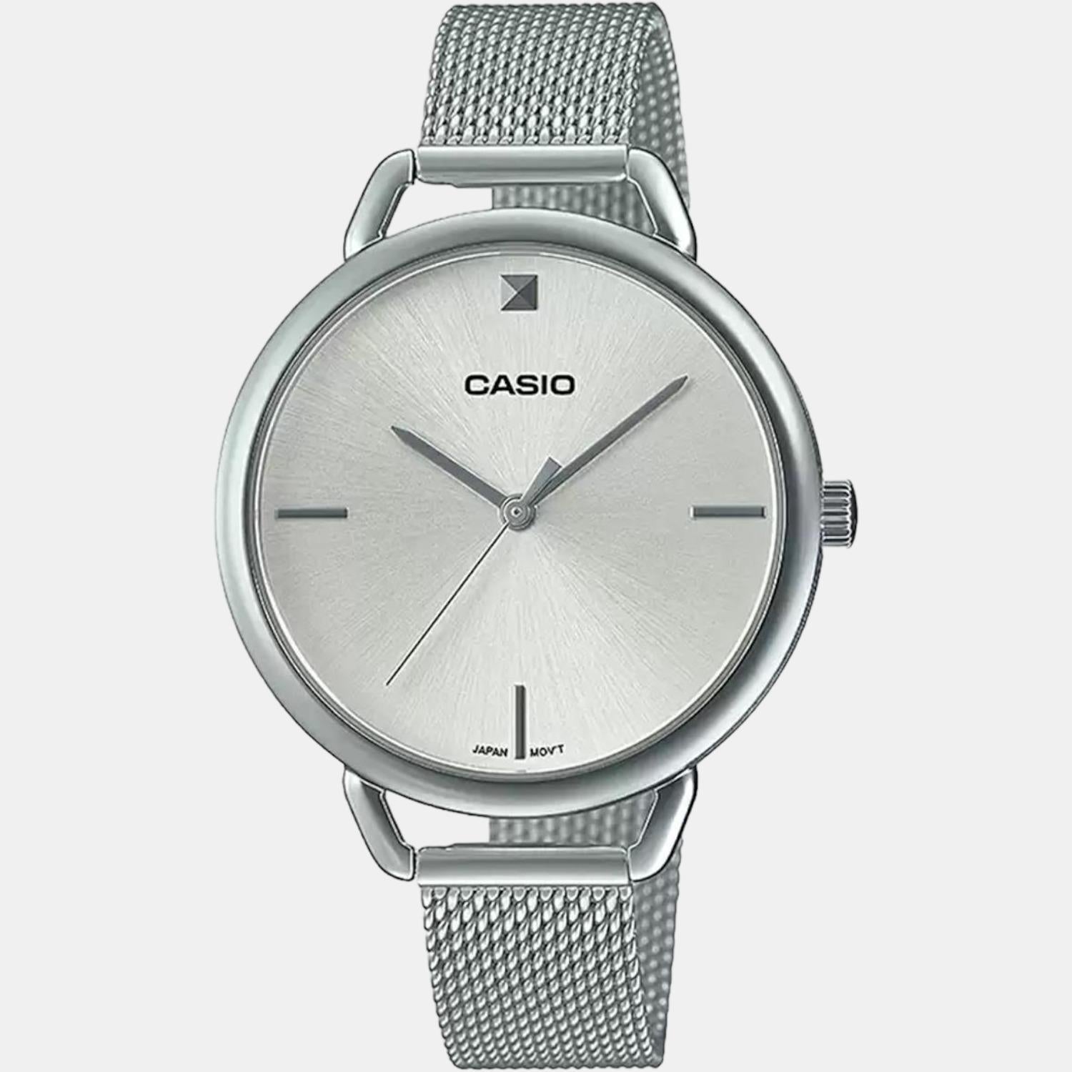 Enticer Women Quartz Silver Dial Analog Stainless Steel Watch A1810