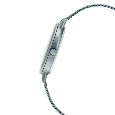 Casio Enticer Silver Dial Women 34mm