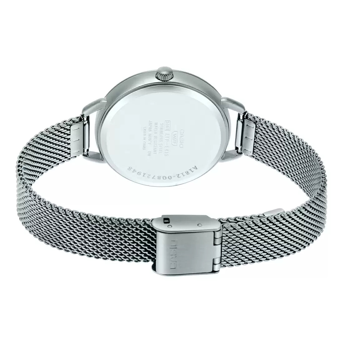Casio Enticer Silver Dial Women 34mm