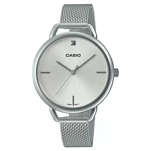 Casio Enticer Silver Dial Women 34mm