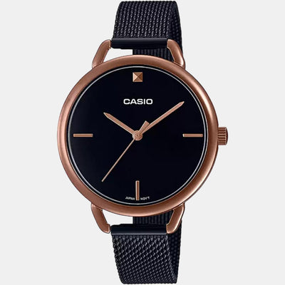 Enticer Women Quartz Black Dial Analog Stainless Steel Watch A1811