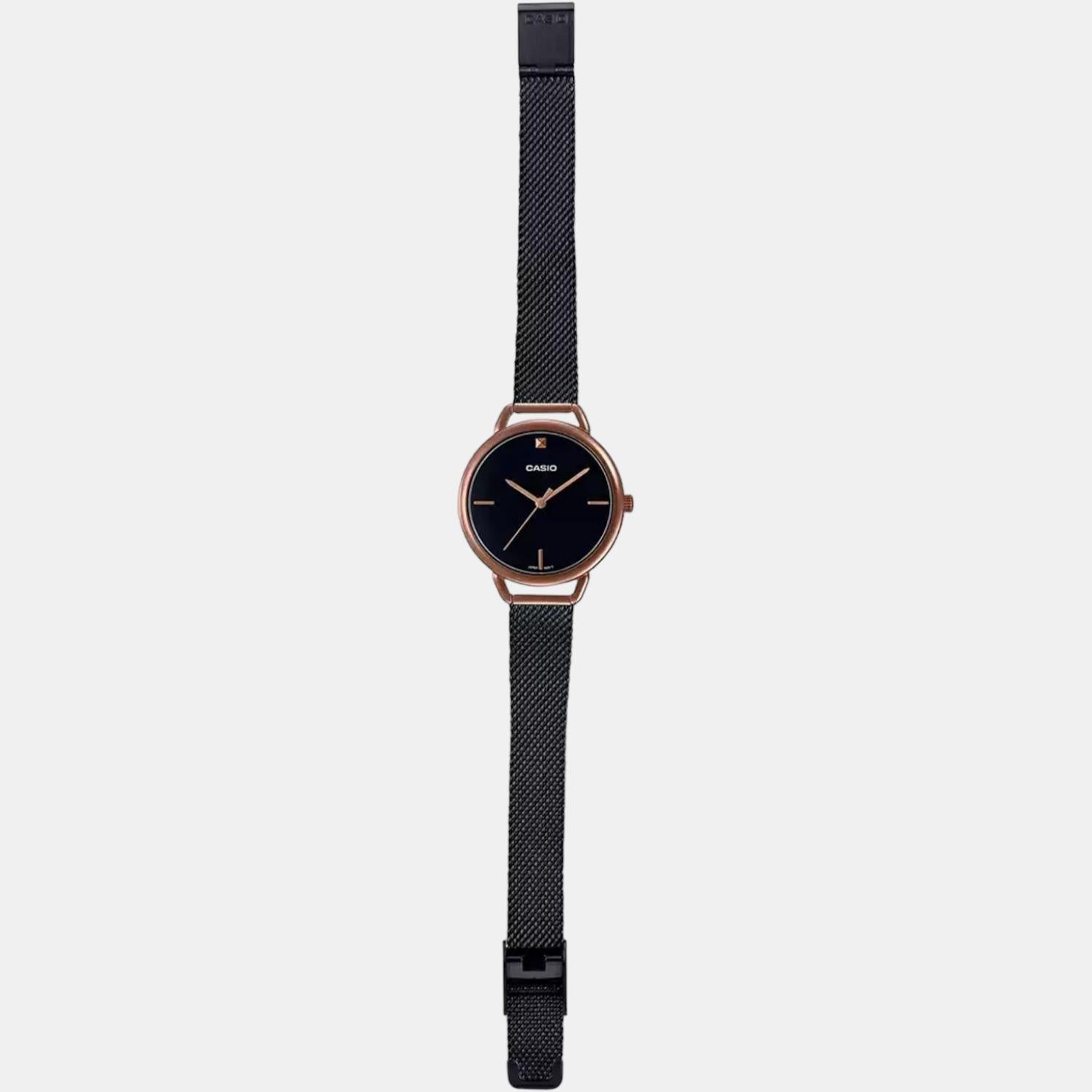 Enticer Women Quartz Black Dial Analog Stainless Steel Watch A1811
