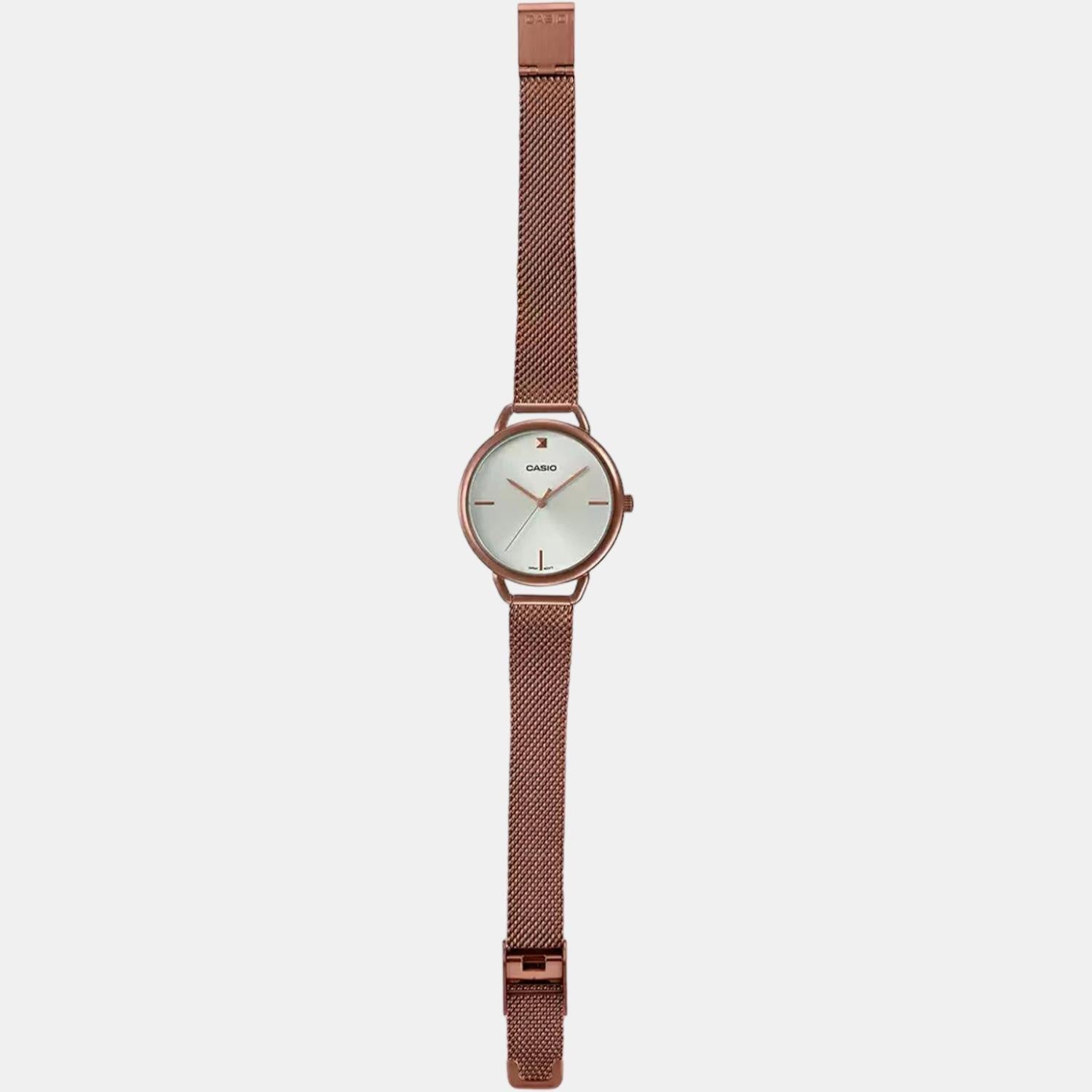 Enticer Women Quartz Silver Dial Analog Stainless Steel Watch A1812