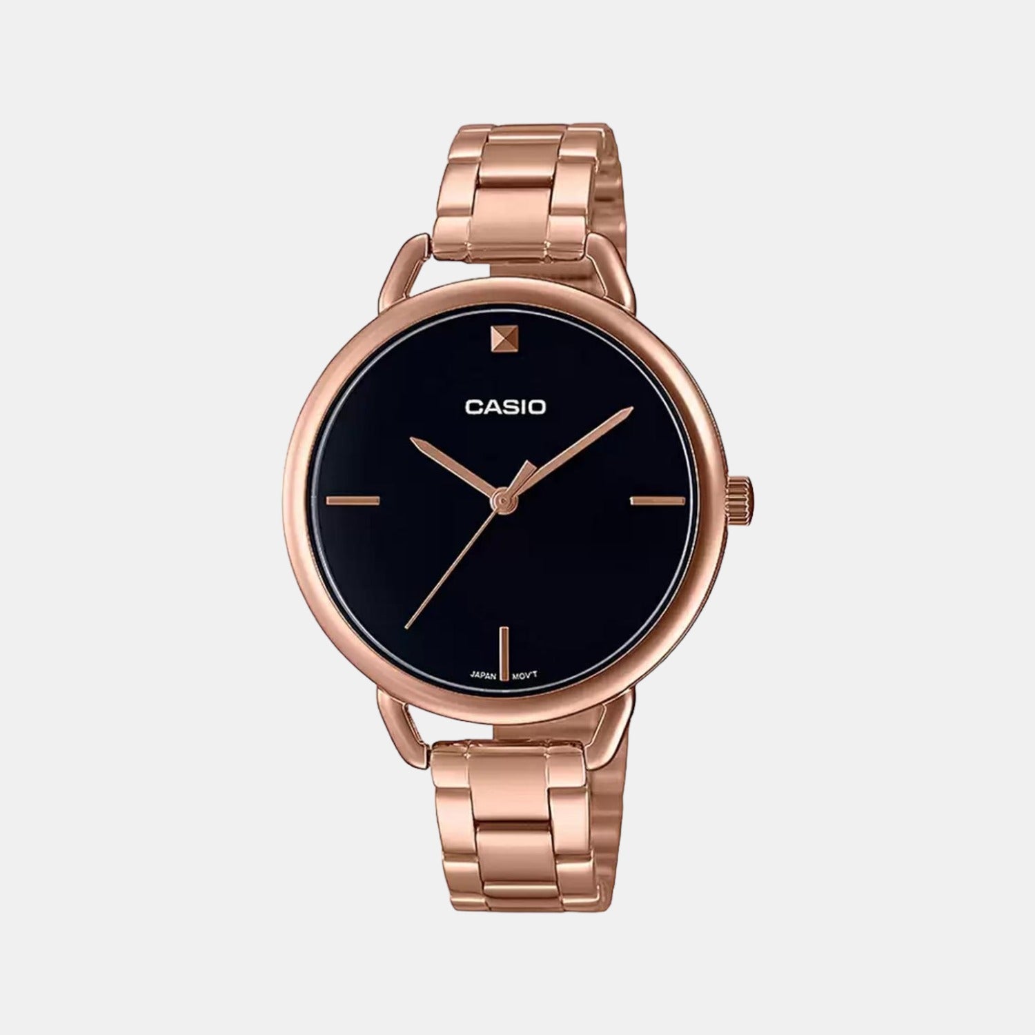 Enticer Women Quartz Black Dial Analog Stainless Steel Watch A1813