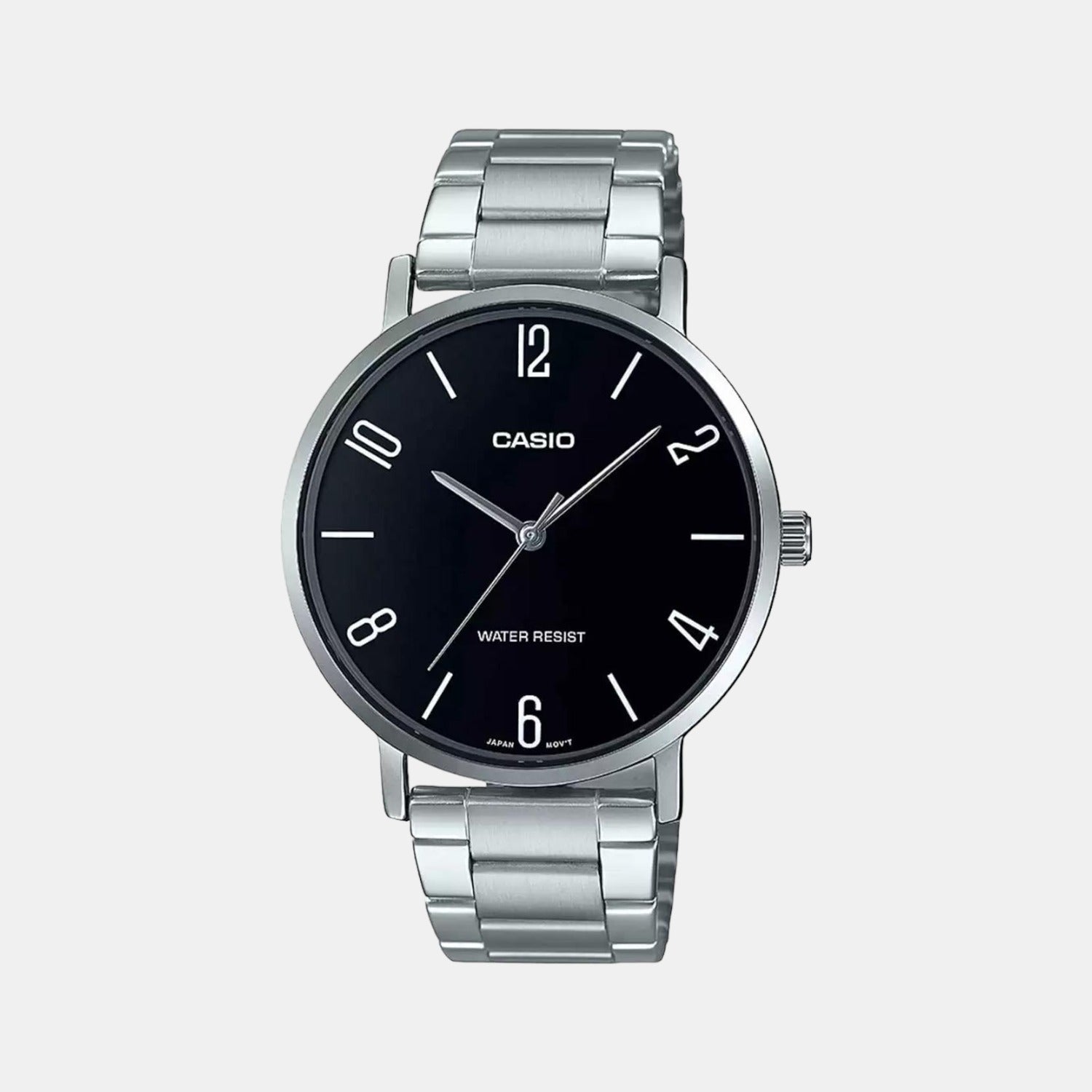 Enticer Men Quartz Black Dial Analog Stainless Steel Watch A1815